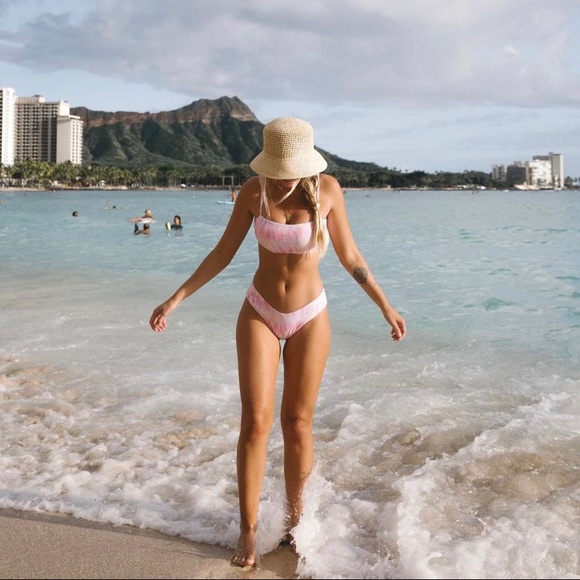 Billabong Pink/Lilac Tie-Dye Fiji Bikini Set - Picture 8 of 16